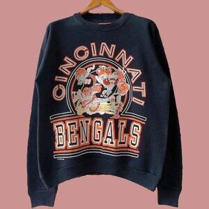 90s Cincinnati Bengals NFL Sweatshirt Retro Black Cincinnati Bengals Unisex Tee